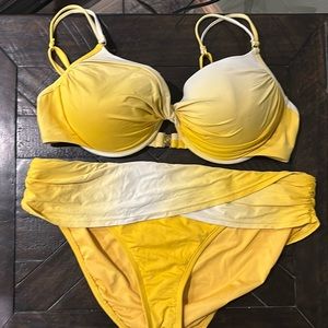 Size 14 yellow bikini